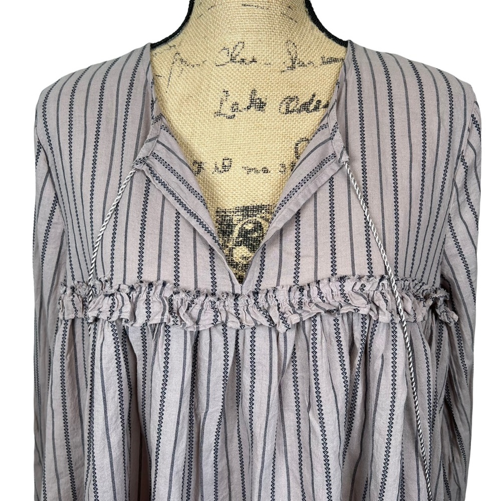 Wild Pearl Poet Sleeve Boho Top Small NWT - Picture 4 of 10